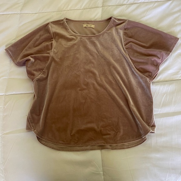 Madewell crushed velvet shirt - Picture 2 of 4